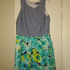 Madison Leigh Striped and floral dress